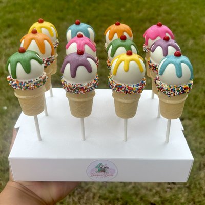 Ice Cream Cone Cake-pops