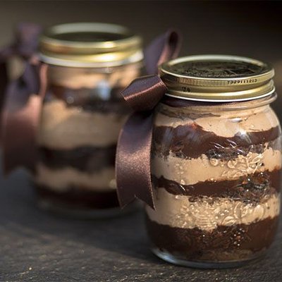 Chocolate Cake Jars
