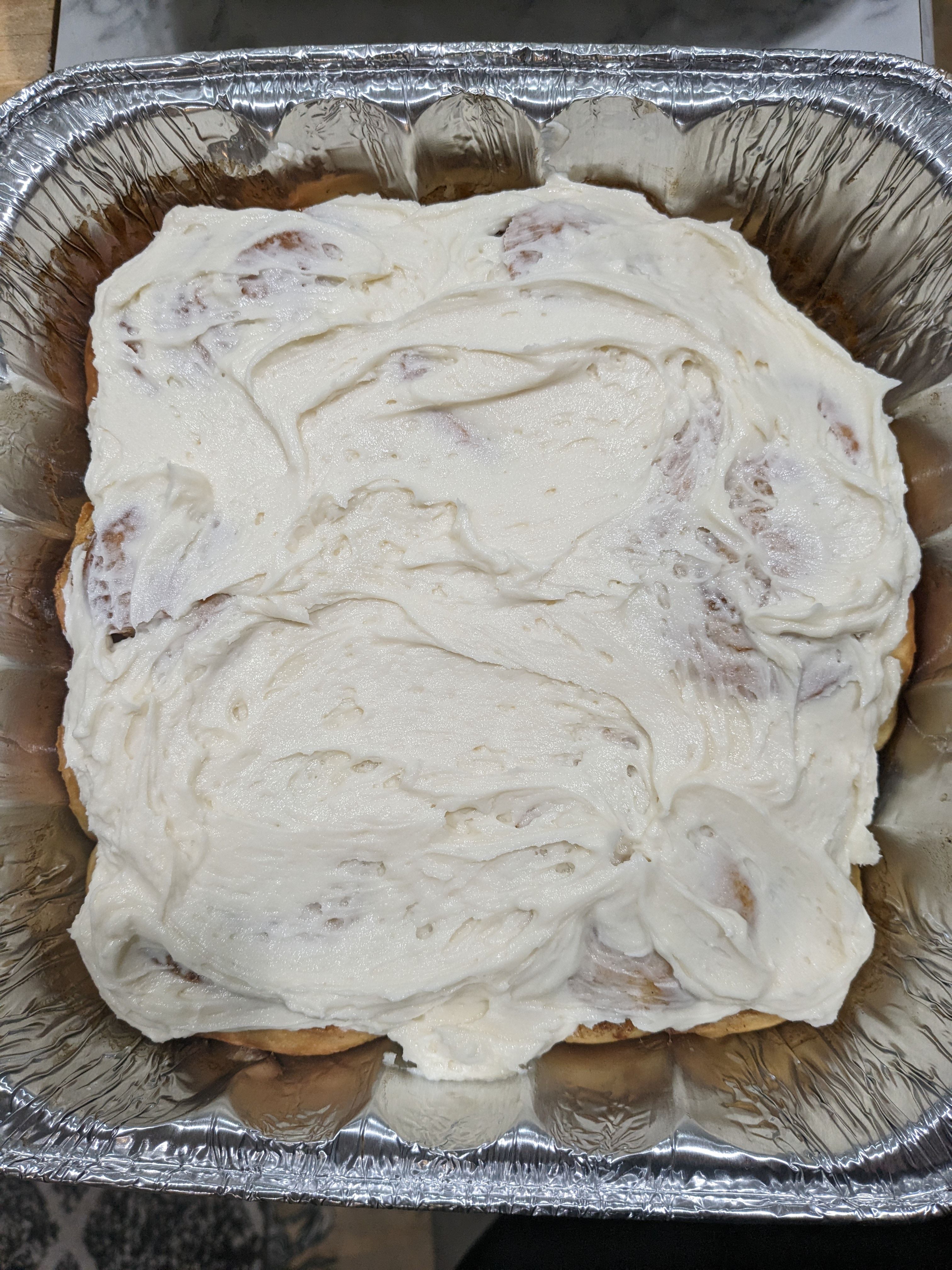 Half Dozen Sourdough Cinnamon Rolls - with vanilla buttercream frosting