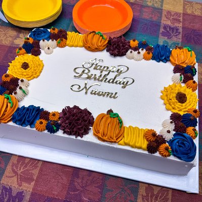 1/2 Sheet Cake (Basic Flavors)