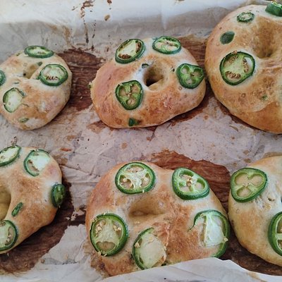 No Cheese Jalapeno Bagel