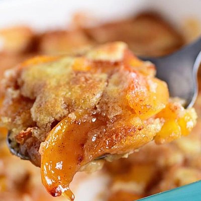 8"x8" Peach Cobbler