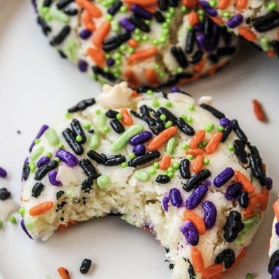 Halloween Funfetti Sugar Cookies 