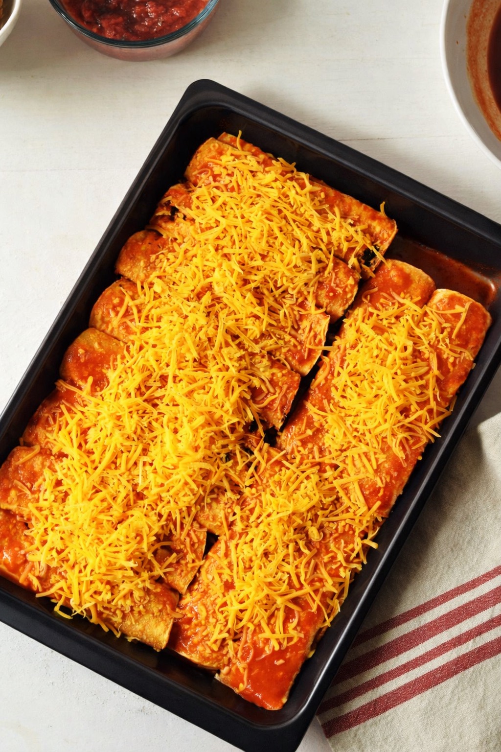Rolled Beef Enchiladas 9x13 Pan