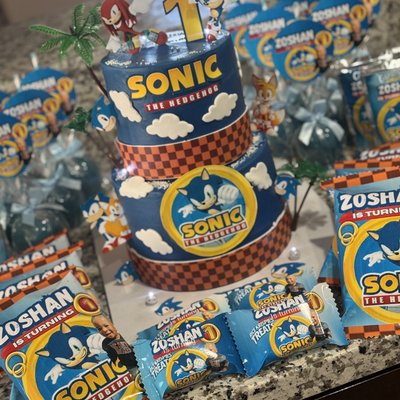 2 Tier Bundle Custom Cake And Treats