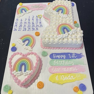 Number Cake/smash Board Cake