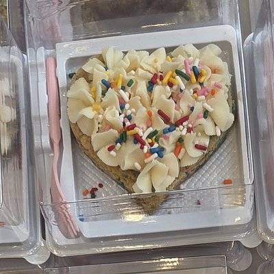 Birthday Cake Cookie Cake Slice