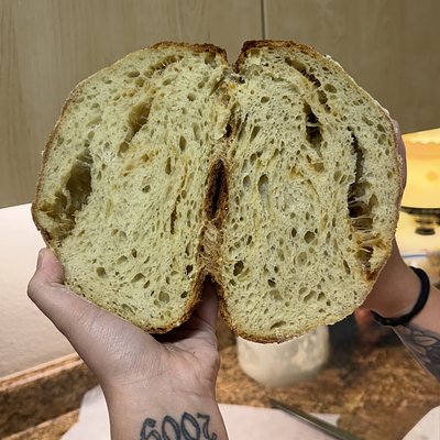 Parmesan Pesto Sourdough Loaf 