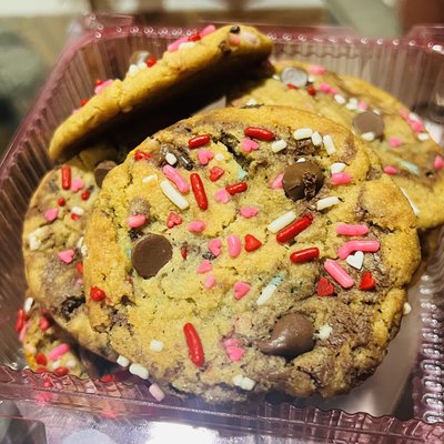 Valentine Chocolate Chip Cookies