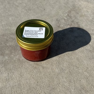 Smoked Strawberry- sweetened with erythritol & monk fruit. 