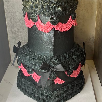 Two Tier Heart Cake