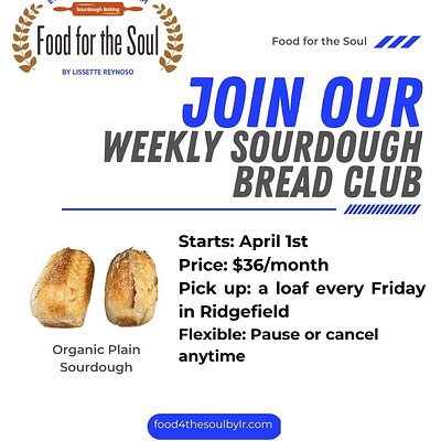 Weekly Organic Plain Sourdough Club