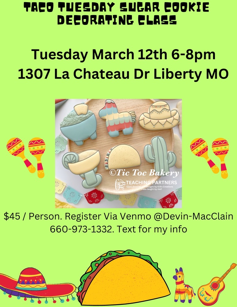 Taco Tuesday Cookie Decorating Class