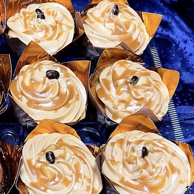 Gluten Free Caramel Latte Cupcakes With Decadent Caramel Whipped Frosting