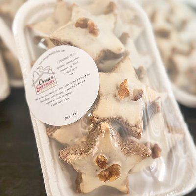 “Zimtsterne” aka Cinnamon Star Cookies (12 pcs)