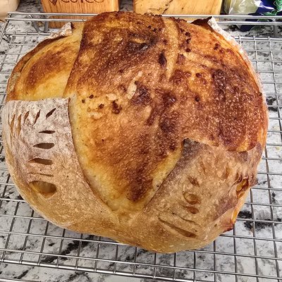 Sourdough Garlic, Herb And Parmesan Cheese