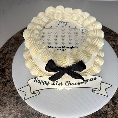 1 Layer Circle Cake 