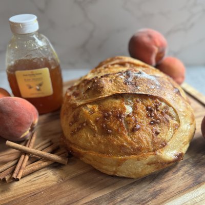Peach & Honey With Cinnamon Chips Boule