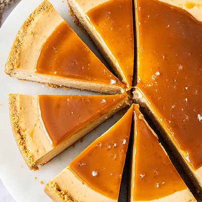 9" Salted Caramel Cheesecake 