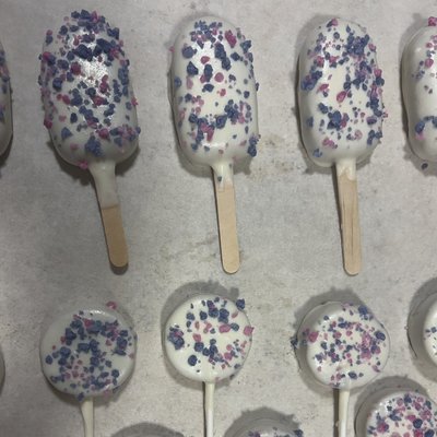 Cotton Candy Cake Sickles 