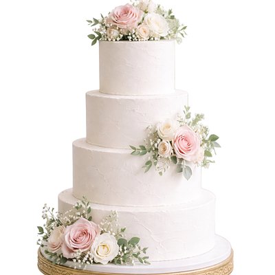 4 Tier Cake ( Serves 130 ) 