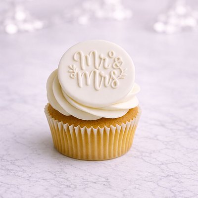 Custom Wedding Fondant Cupcakes
