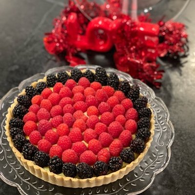 Fruit Tart With Lemon Pastry Filling