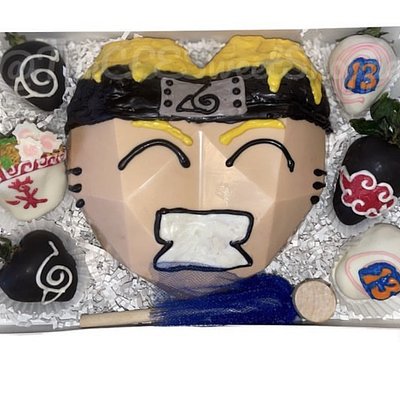 Breakable Heart With 1/2 Dozen Strawberries 