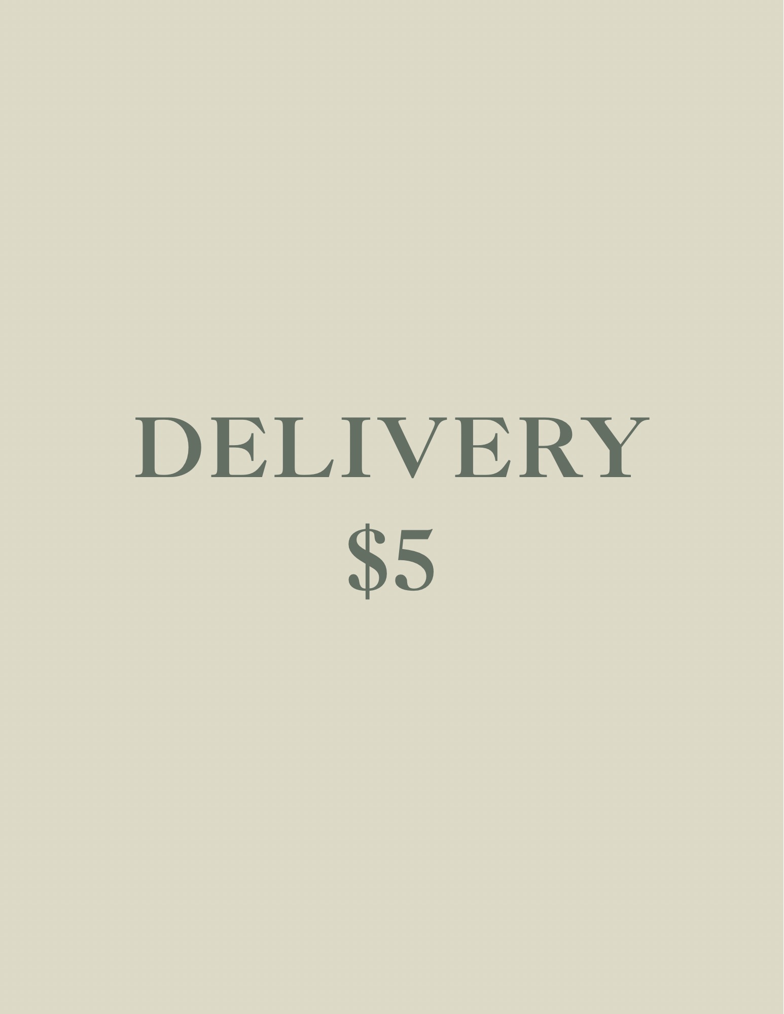 Delivery Fee