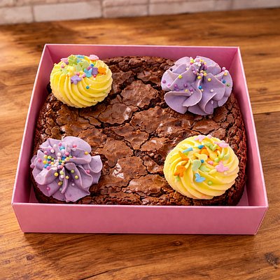 Brownie With Buttercream
