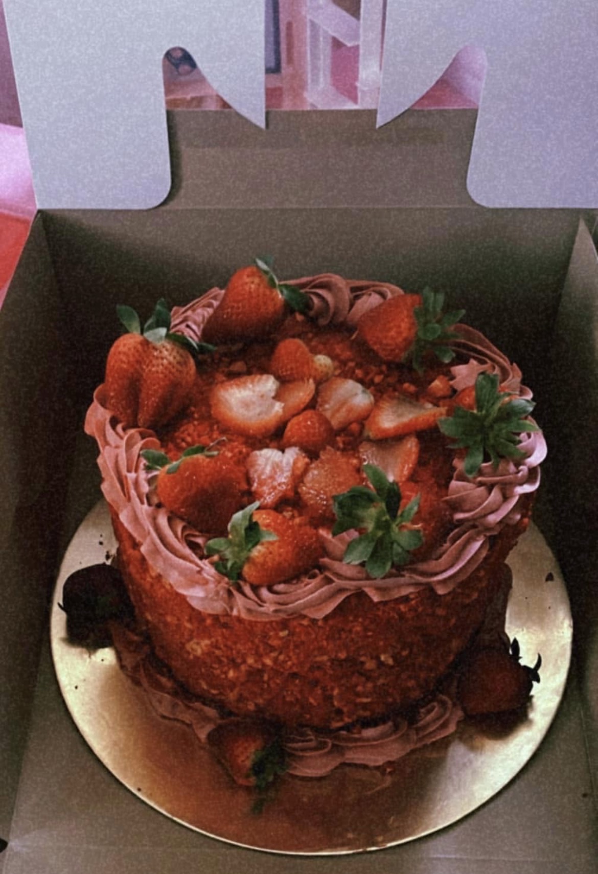 Strawberry Crunch Cake