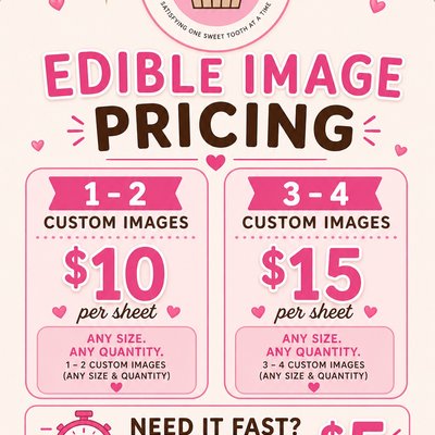Edible image Rush order Fee