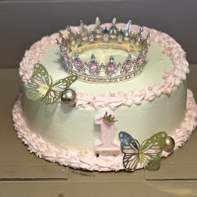 One tier 10 inch 2 layer cake 