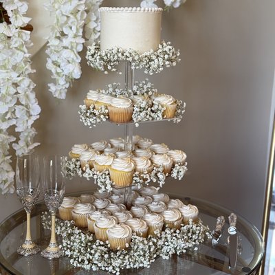 Cake + cupcake Tower