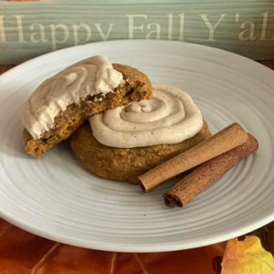 Pumpkin Cookies With Browned Butter Frosting 