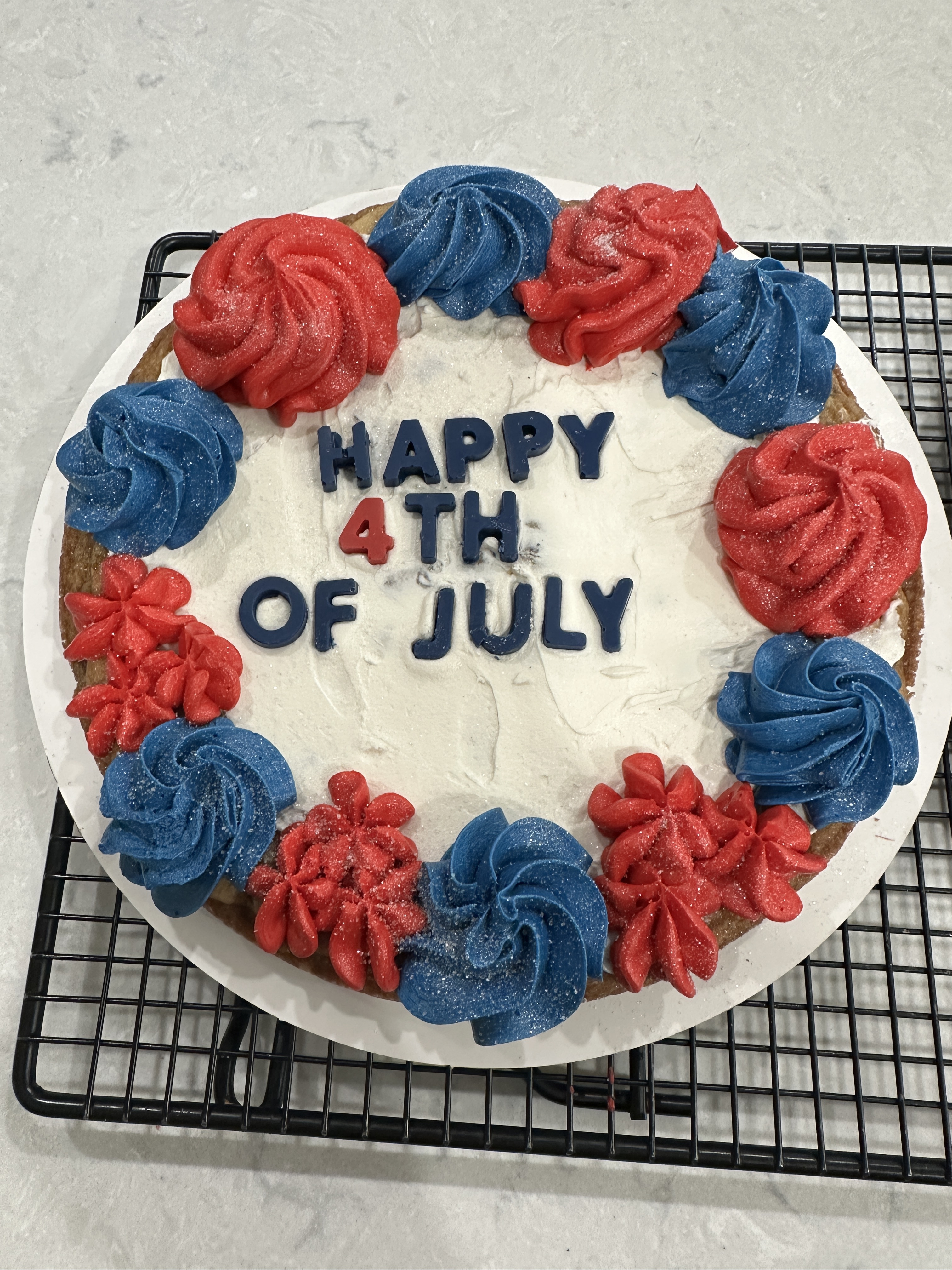 Circle 9 Inch Circle Double Layer Cookie Cake 