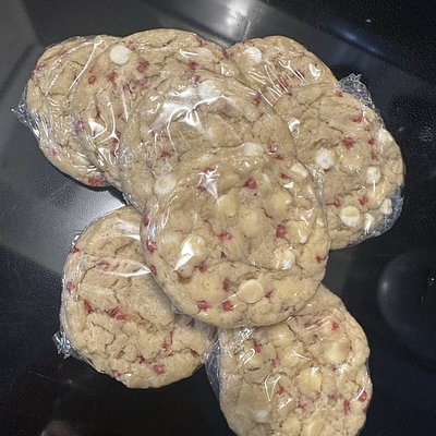 Raspberry Cheesecake Cookies