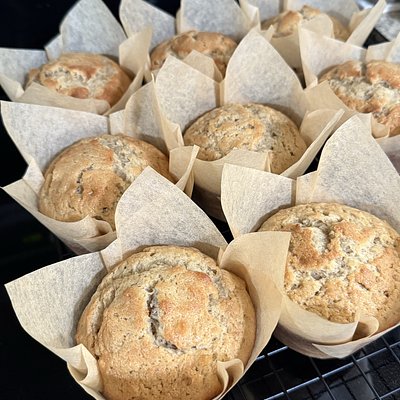 Banana Nut Jumbo Muffins 
