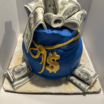 Money Bag Cake 