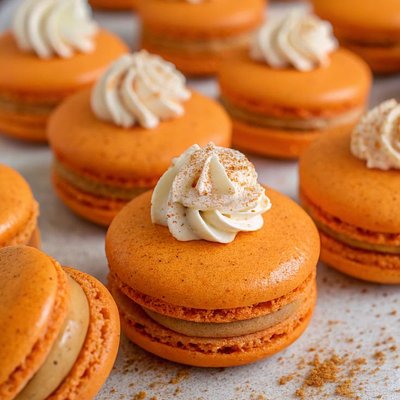 Pumpkin French Macaroons