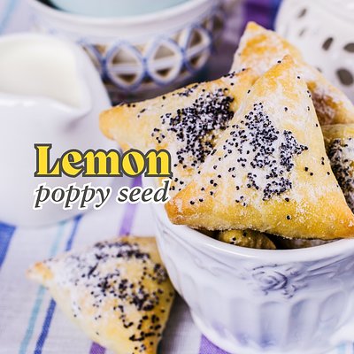 Lemon Poppy Seed Scones (6 for $15 • 12 for $30)