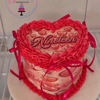 6in Heart Cake 