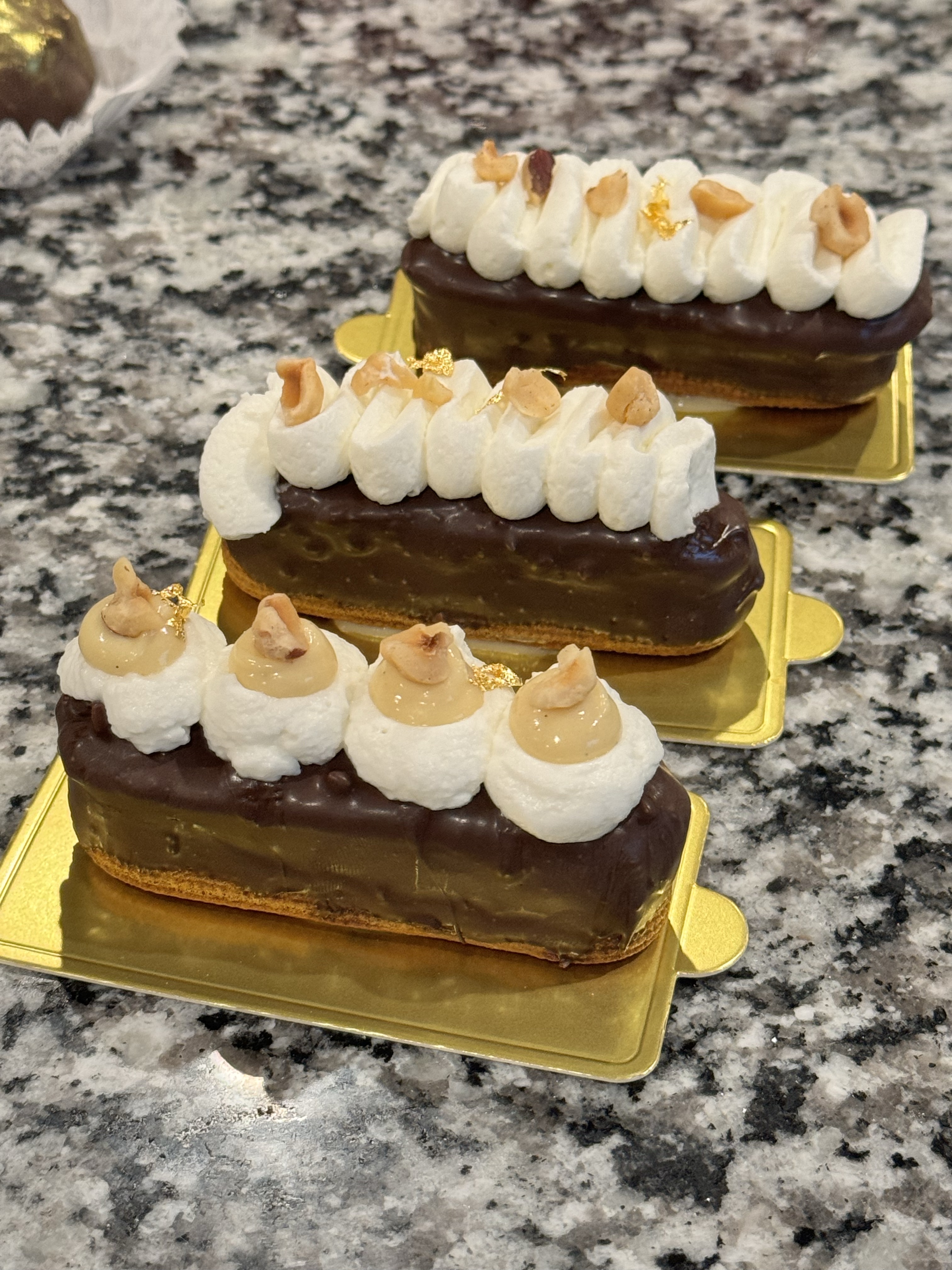 Chocolate Hazelnut Eclairs