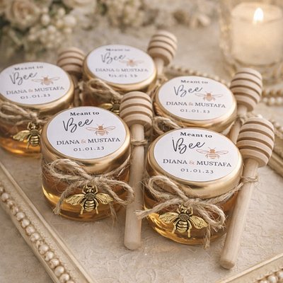 Mini Honey Jar Wedding Favors