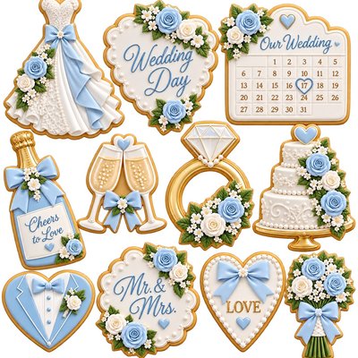 Wedding Theme Cookie Set