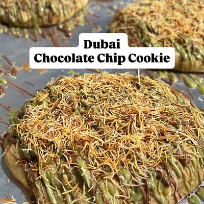 Dubai Chocolate Chip Cookie