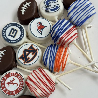 Custom College/School Football Cakepops