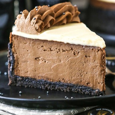 Guinness Chocolate Cheesecake Slice