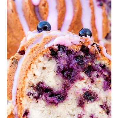 Blueberry Bundt Cake with Sour Cream