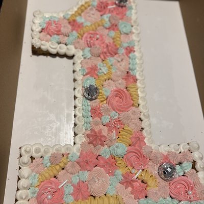 Number Or Letter Cookie Cake 